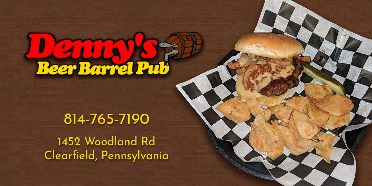 Menu - Denny's Beer Barrel Pub - Burgers & More Clearfield PA